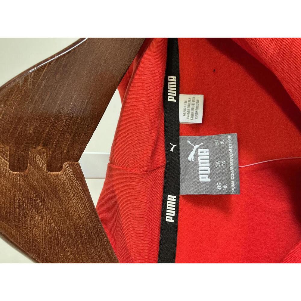 Puma Red Men's Hoodie with Logo XL - Picture 2 of 9